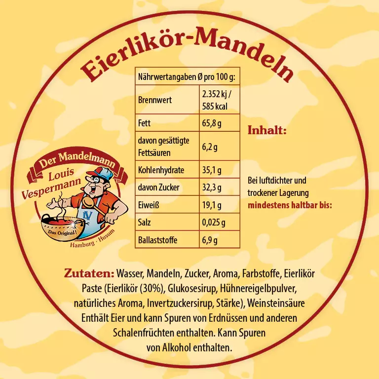 Eierlikör-Mandeln