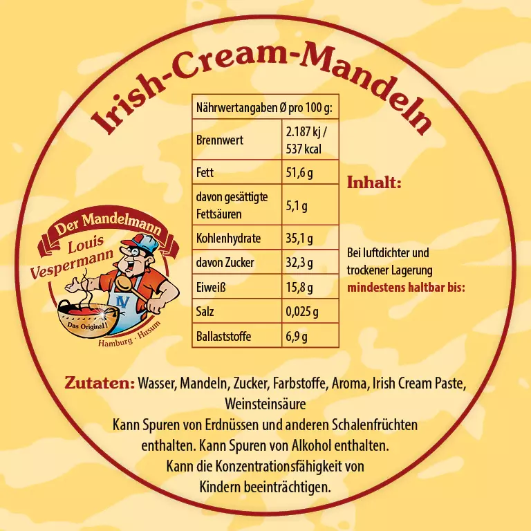 Irish Cream-Mandeln