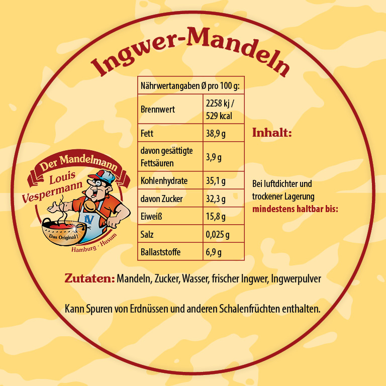 Ingwer-Mandeln